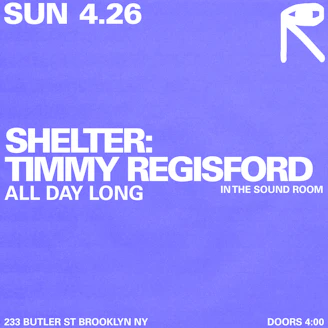 Image for Shelter w/ Timmy Regisford All Day Long