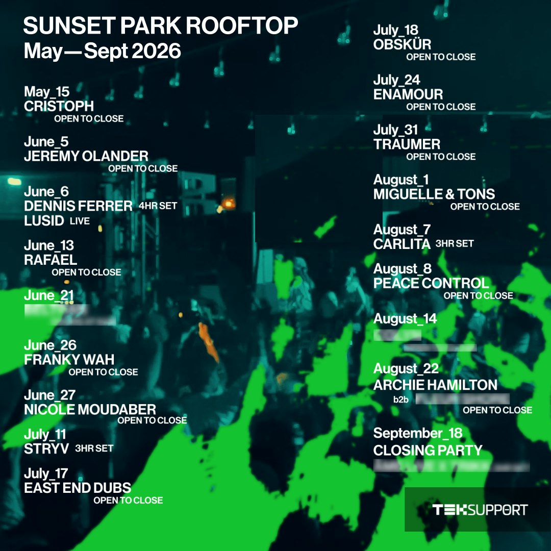 Teksupport: Artist TBA (closing party)