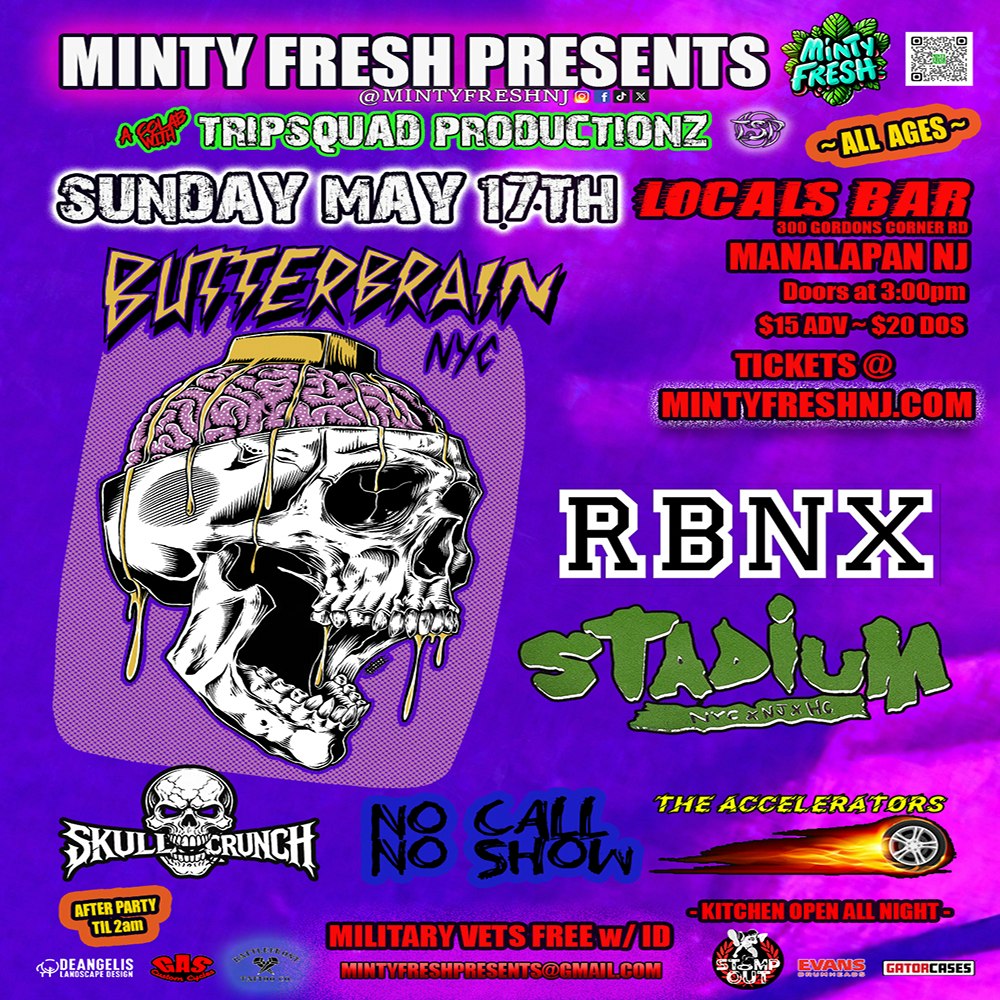 Photo of Butterbrain, RBNX, Stadium, No Call No Show + more