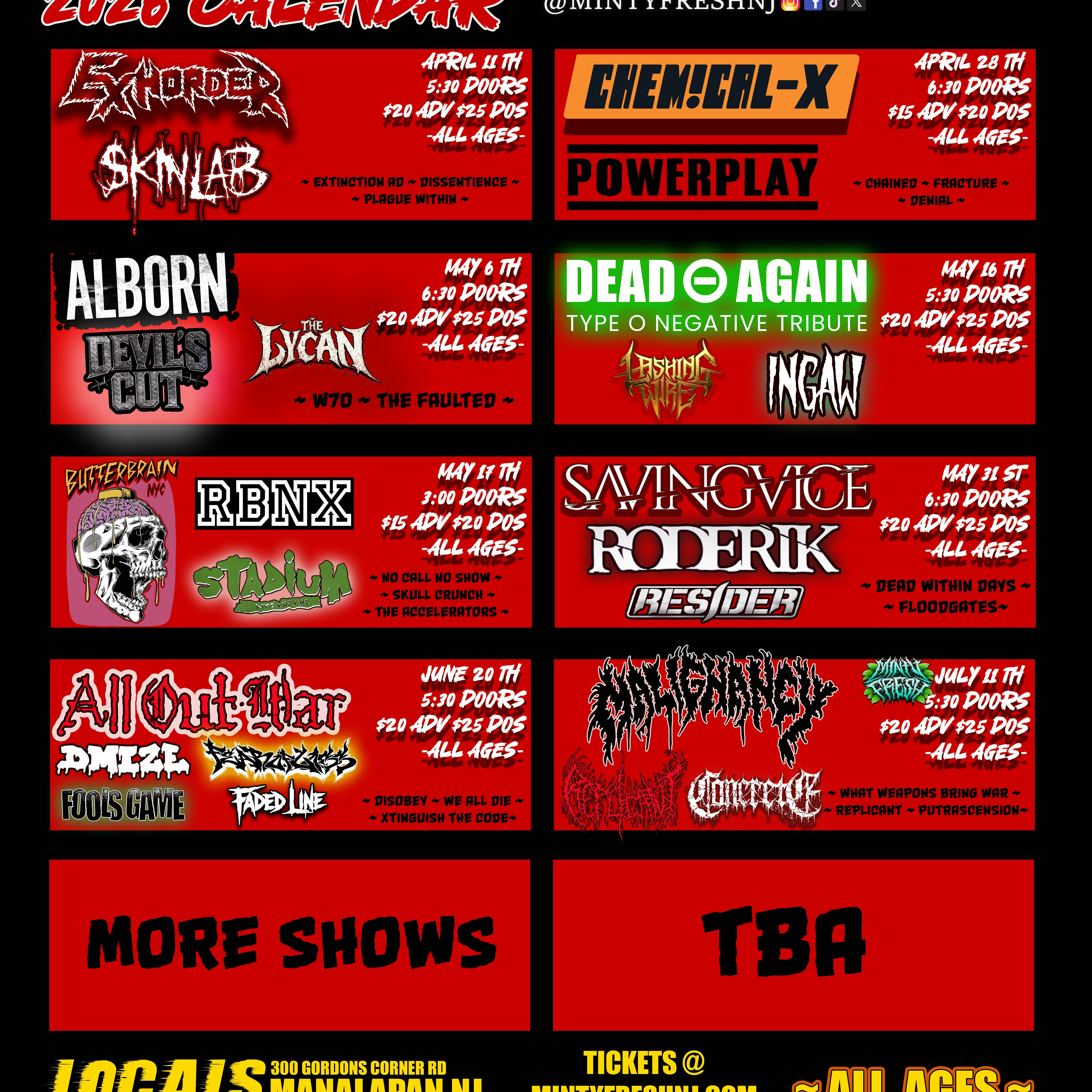 Photo of Malignancy, Replicant, Concrete, Mourning + More