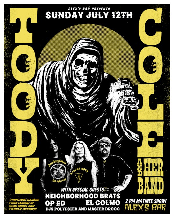 Toody Cole & Her Band + Neighborhood Brats + OP ED + El Colmo