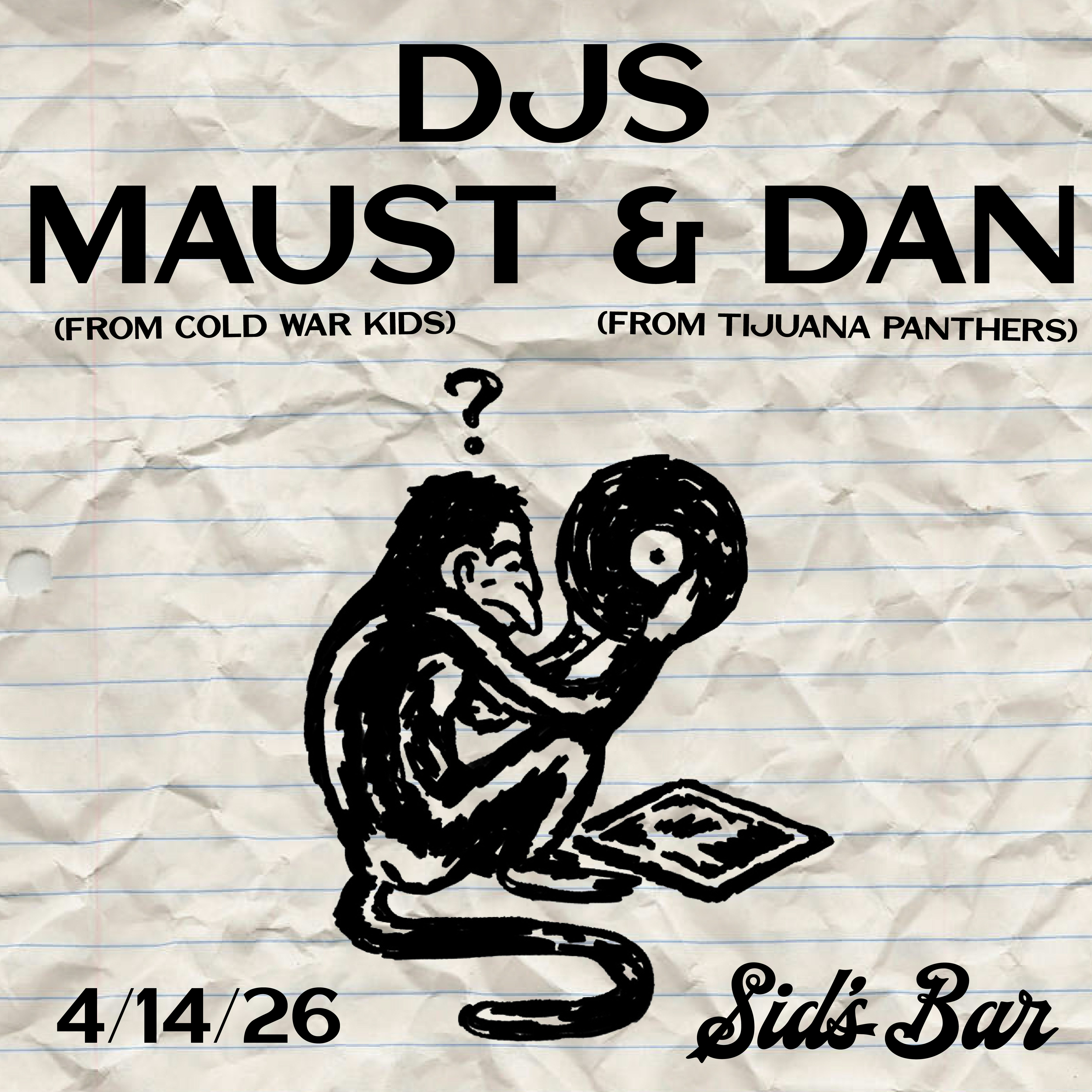 Photo of DJ Maust (Cold War Kids) & Dan (Tijuana Panthers)