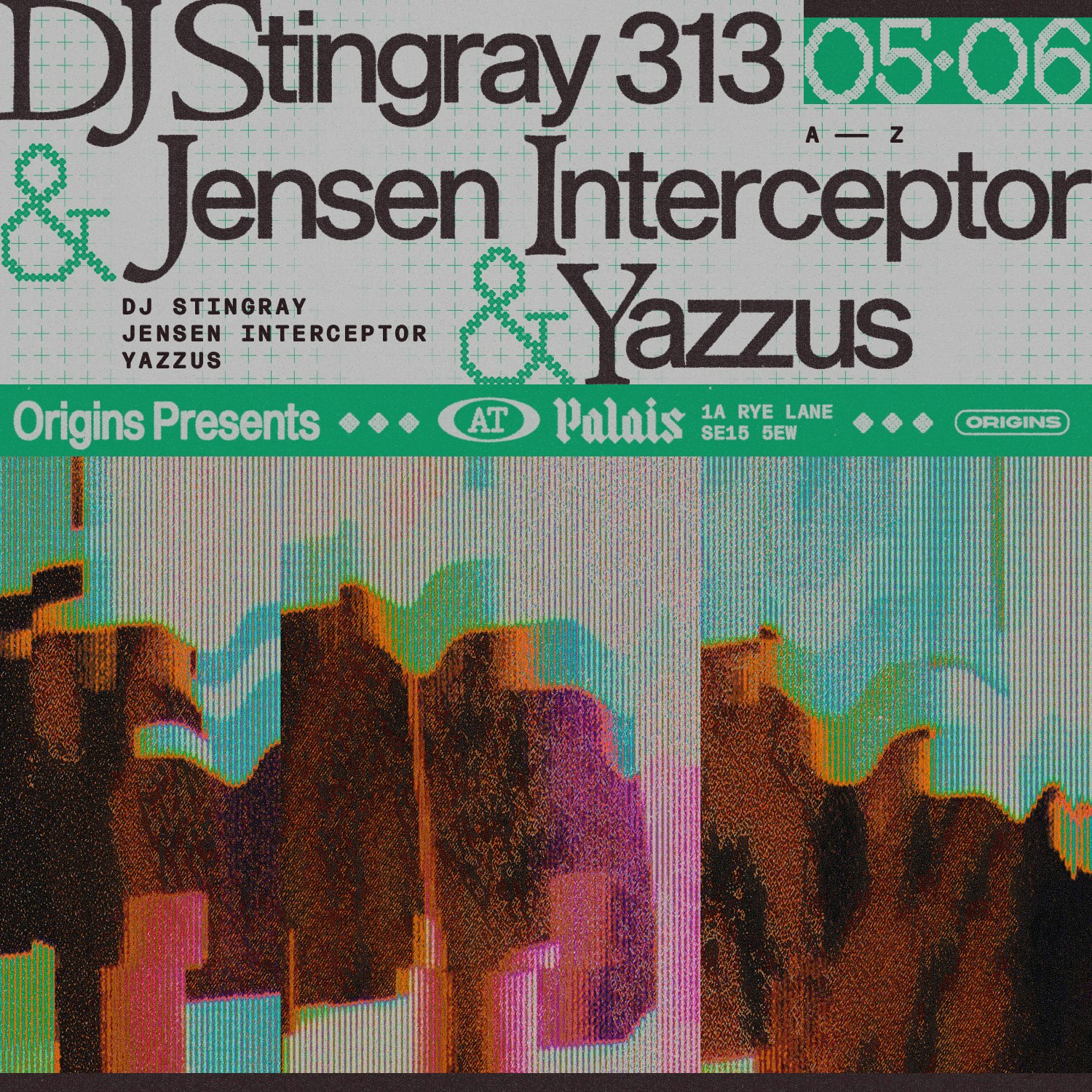 Origins: DJ Stingray 313, Jensen Interceptor & Yazzus