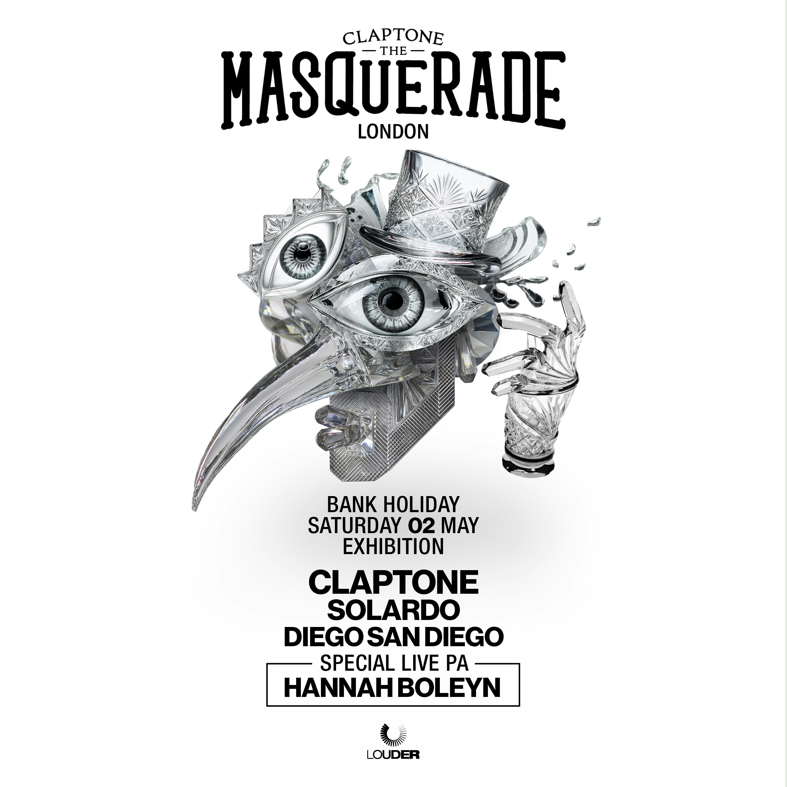 Claptone - The Masquerade + Solardo & more. London