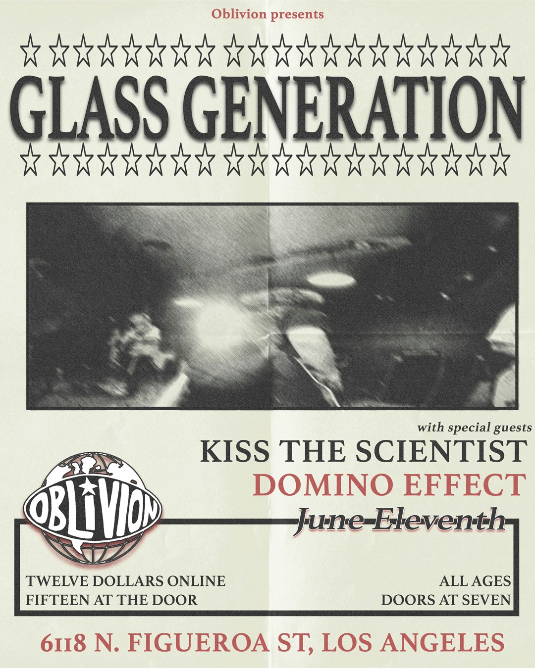 Glass Generation, Kiss the Scientist, Domino Effect Tickets