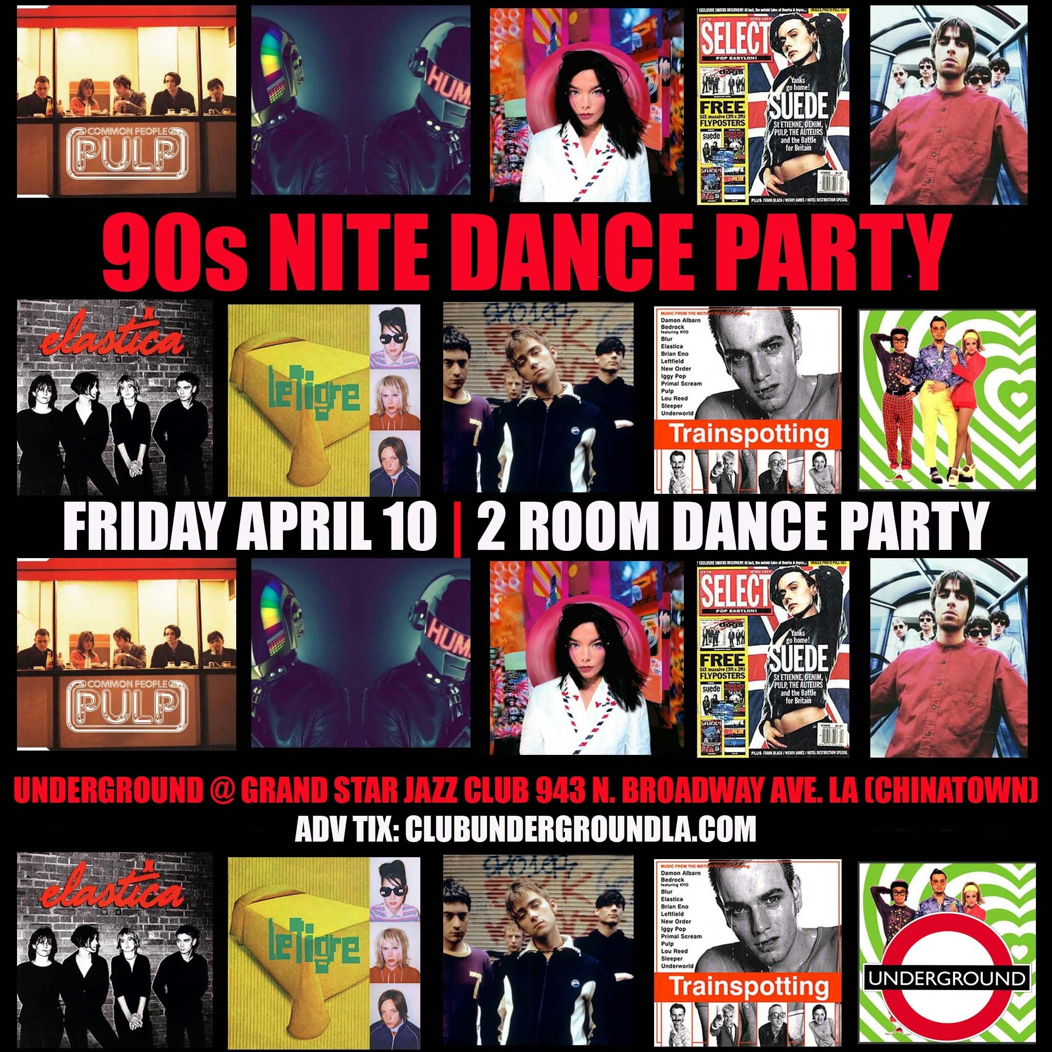 Photo of 90s Nite X Club Underground 2 Room Dance Party