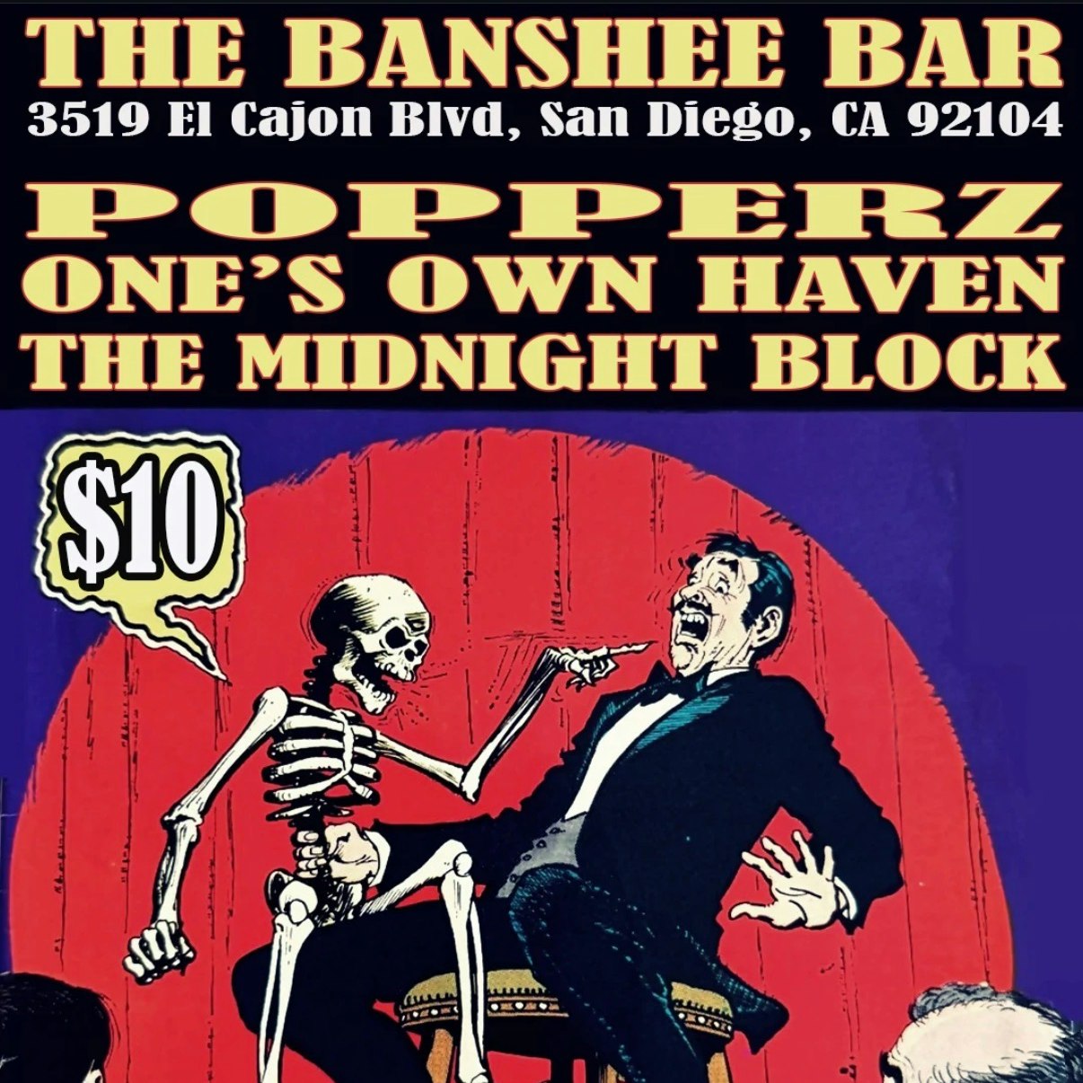 Photo of Popperz, One's Own Haven, and The Midnight Block