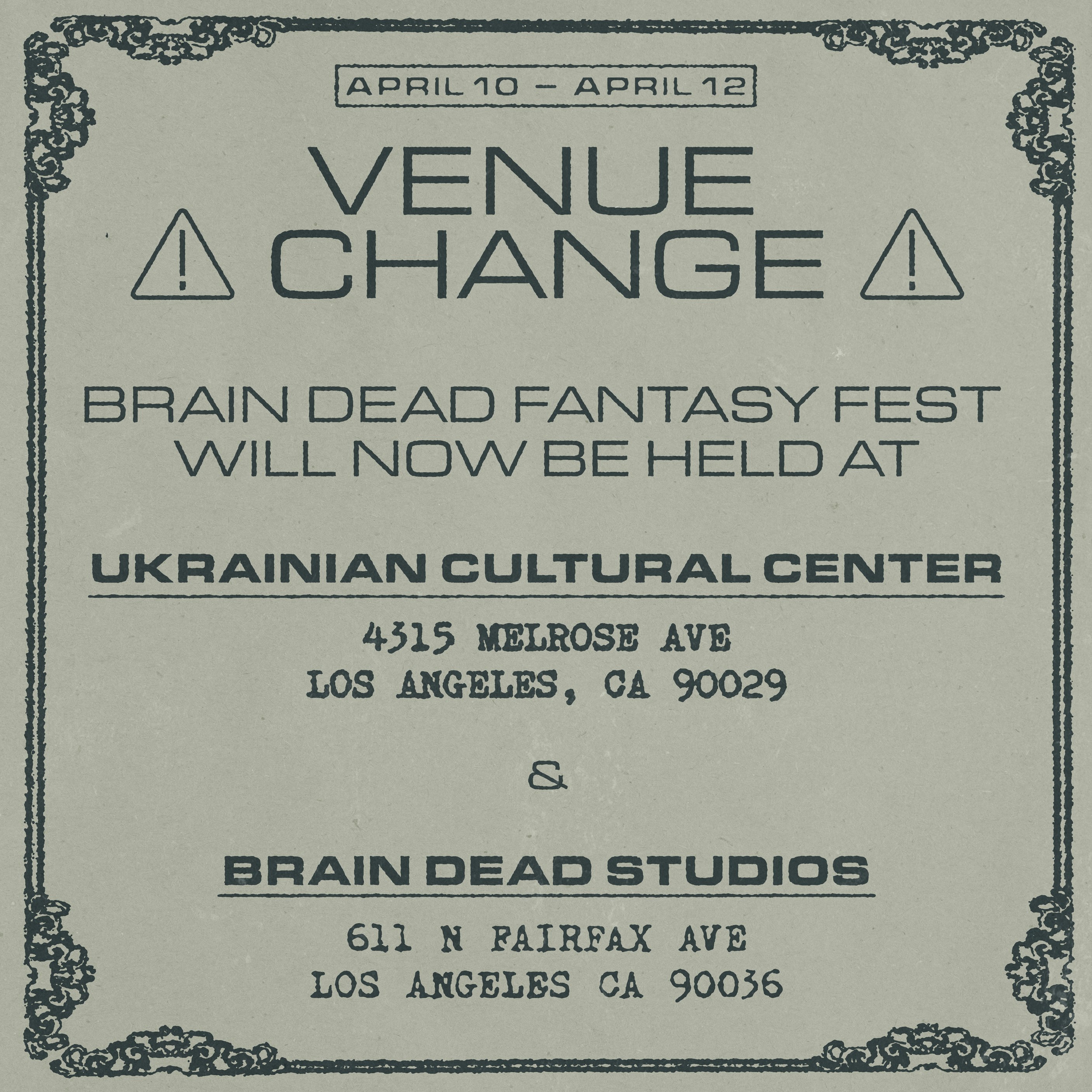 Brain Dead Fantasy Fest