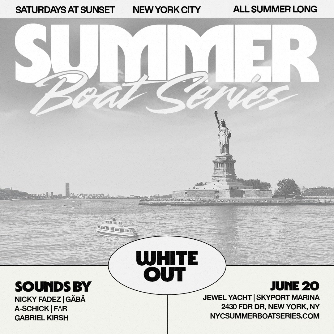 NYC Summer Boat Series - 06.20 Tickets | $25.65 | 20 Jun @ Skyport