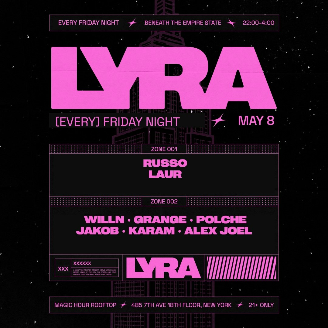 Lyra Rooftop Party - 05.08 Tickets | $22.65 | May 8 @ Magic Hour ...