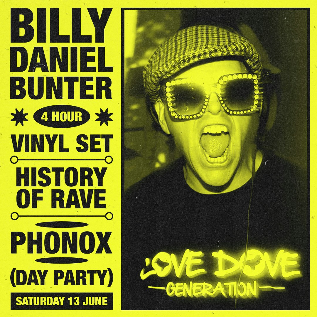 Billy Daniel Bunter: 4 Hour Vinyl Set (Day Party)