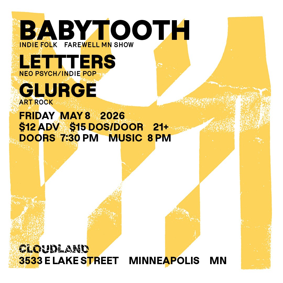 Photo of Babytooth, LETTTERS, Glurge