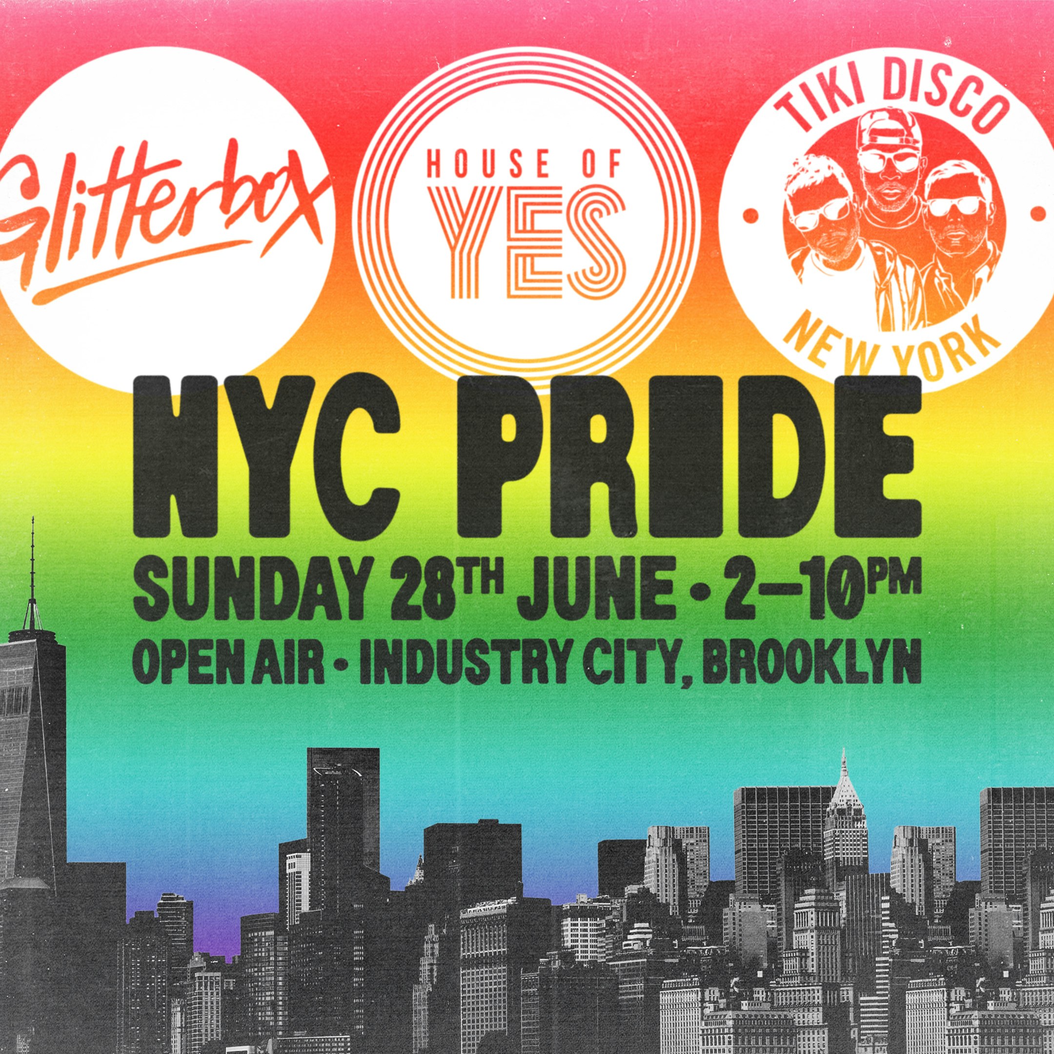Pride 2026: Tiki Disco x Glitterbox x House of Yes