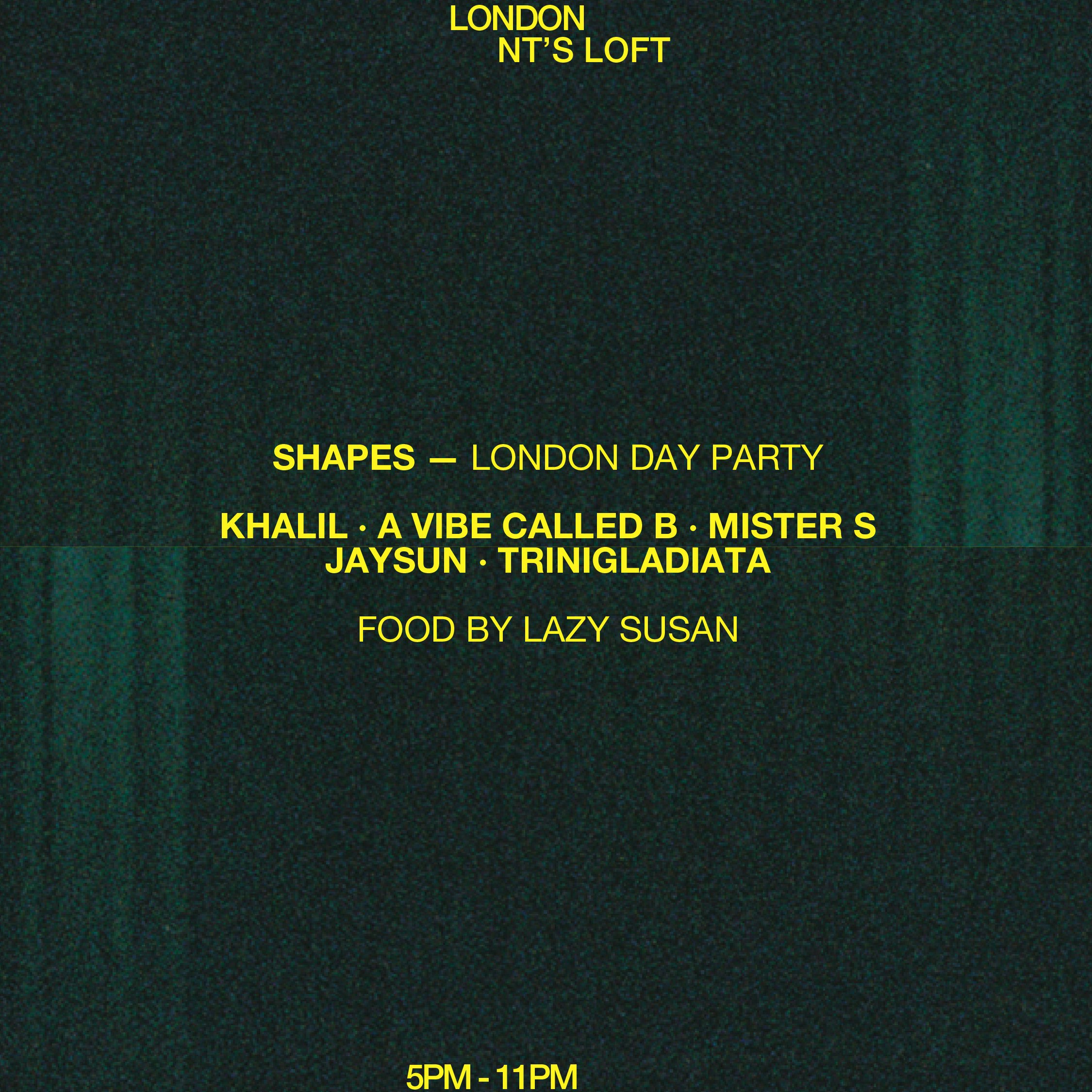 Shapes London, Day Party