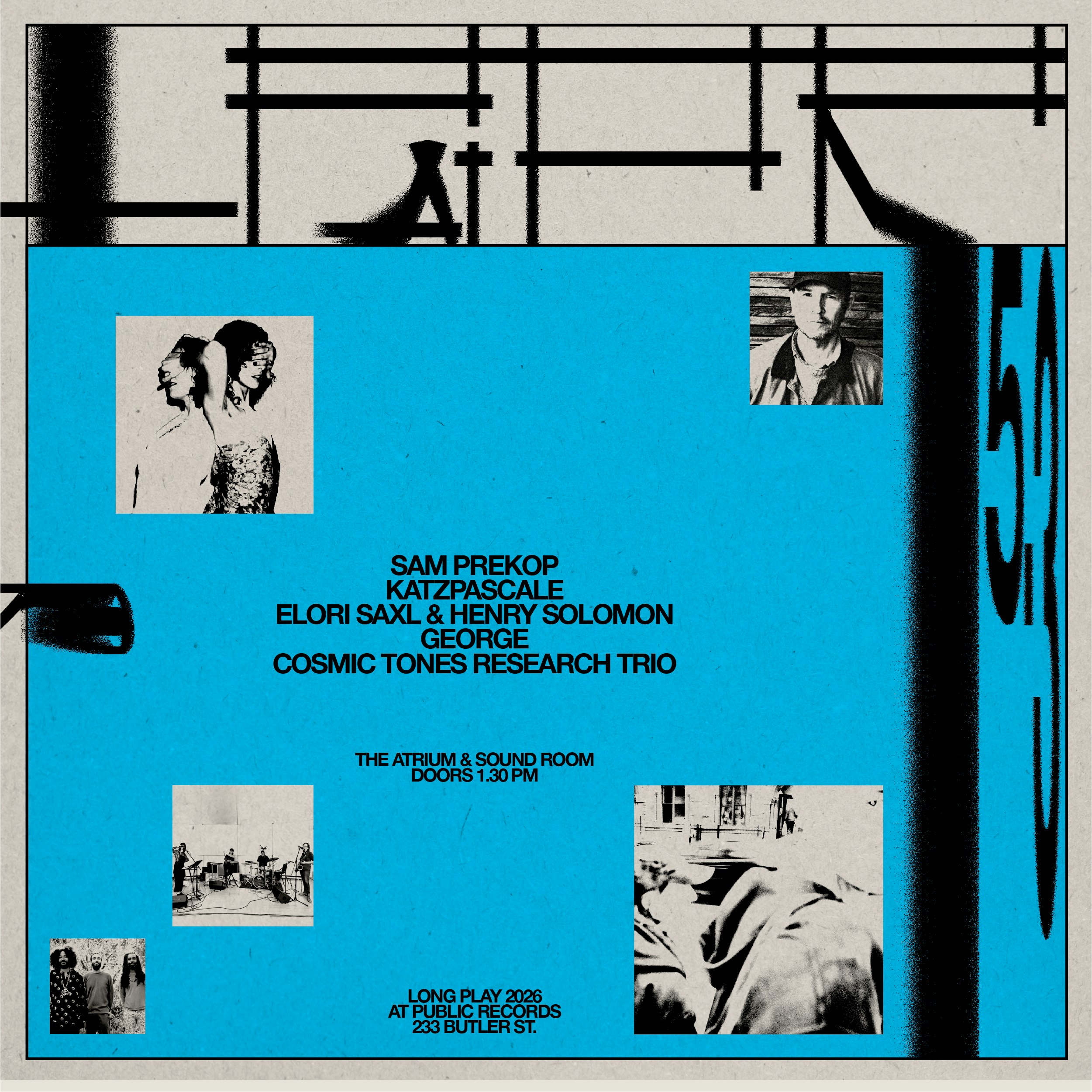 Long Play: Sam Prekop, KatzPascale, Elori Saxl & Henry Solomon, GEORGE, Cosmic Tones Research Trio
