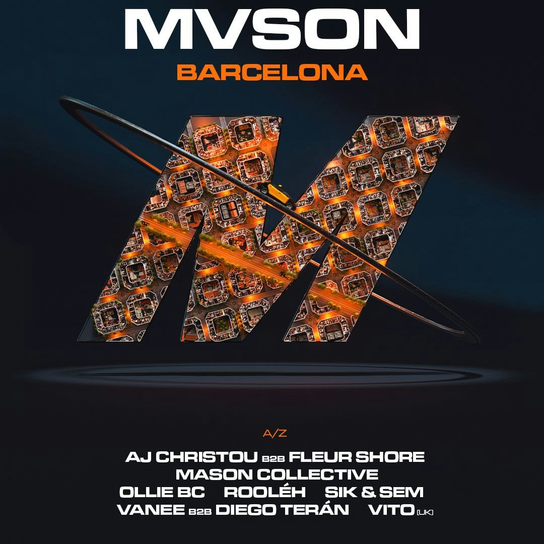 MVSON Barcelona OFF BCN: AJ Christou b2b Fleur Shore, Mason Collective, Ollie BC, Rooléh, Sik&Sem, Vanee b2b Diego Terán, Vito UK