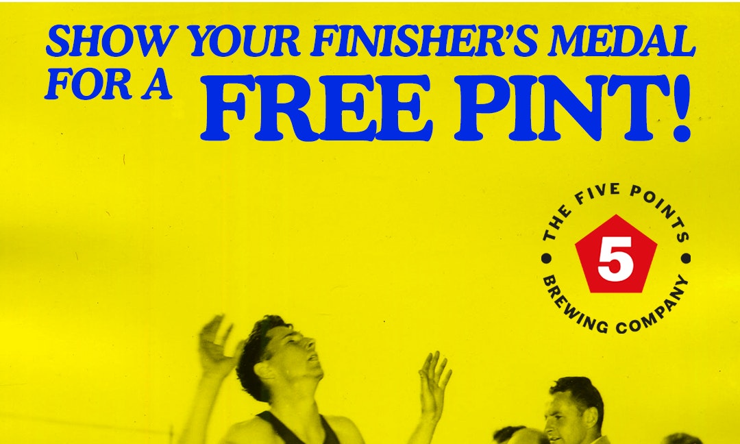 Free Pint for Hackney Half Finishers!
