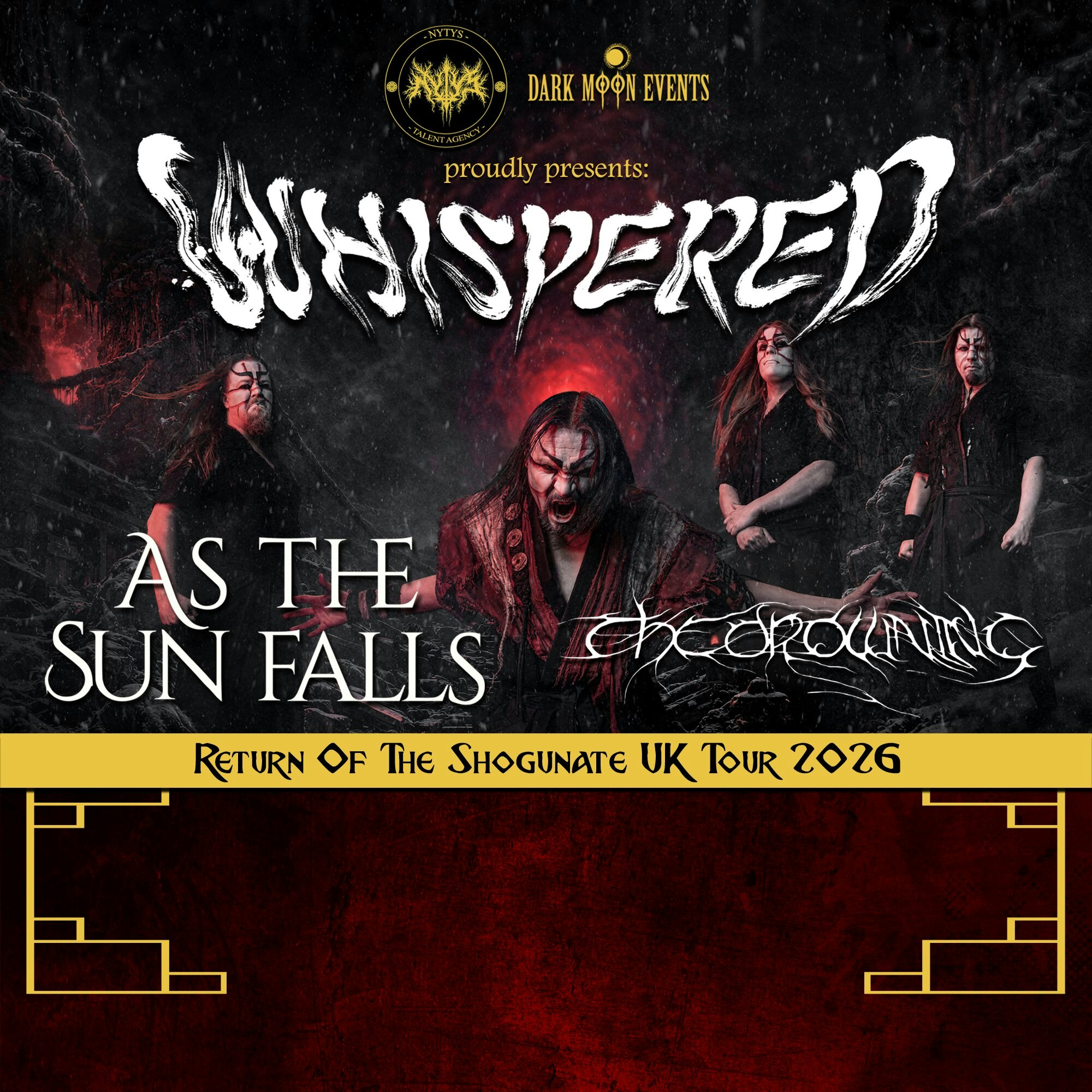 Whispered (FI) + As The Sun Falls (FI) + The Drowning (UK)