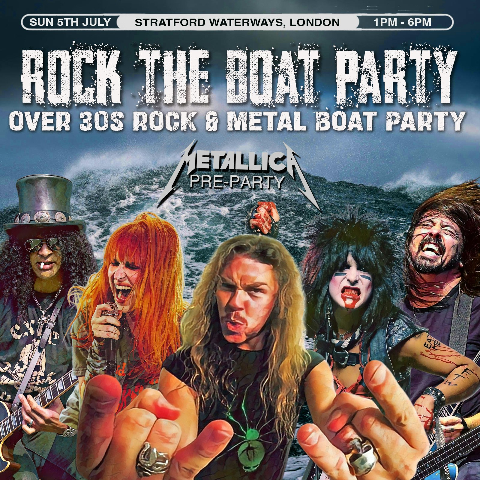 Rock The Boat - Rock/Metal Boat Party (Over 30s) 