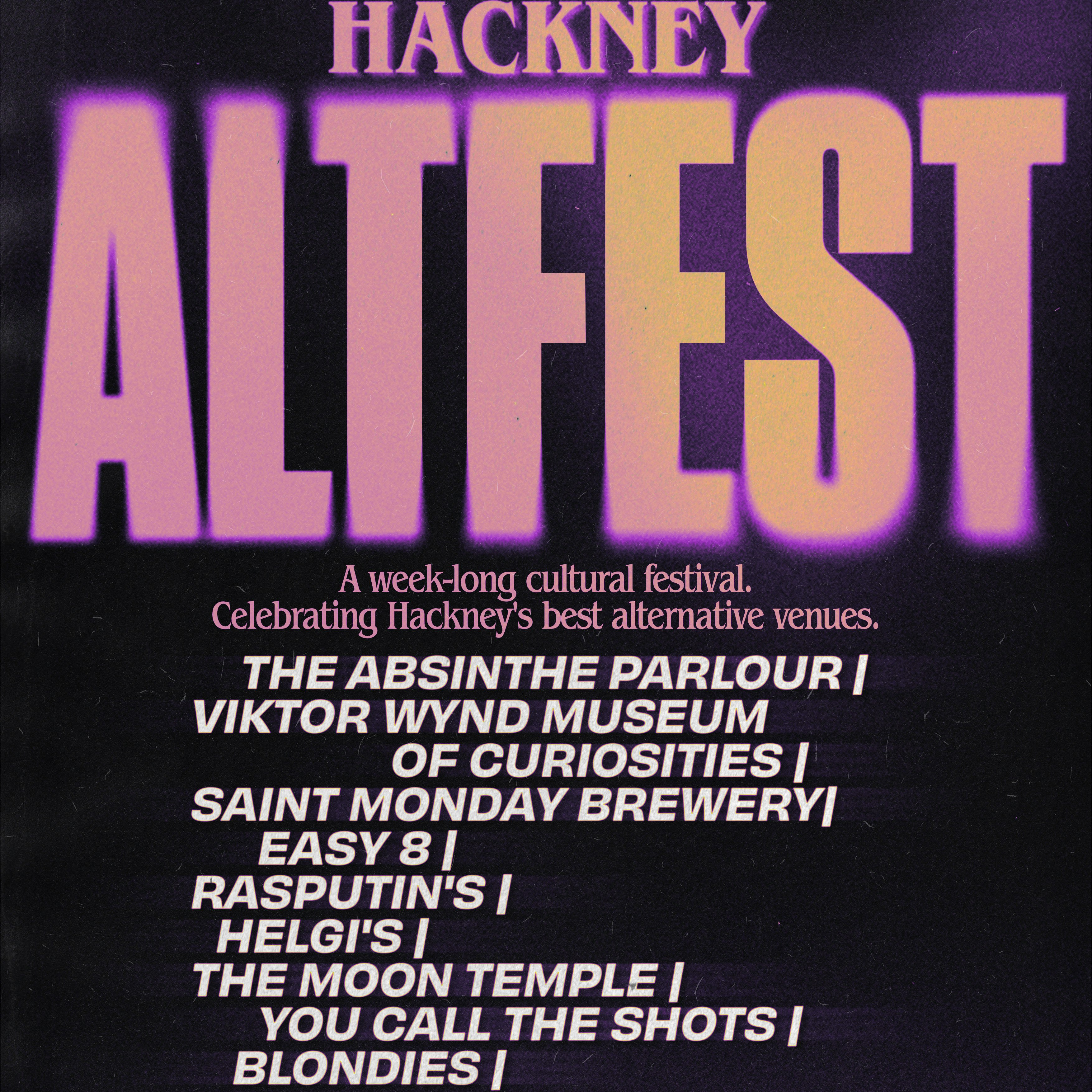 Altfest Hackney | Vinyl Doom/Stoner Set by DJ Wilhelm Scream til 3am