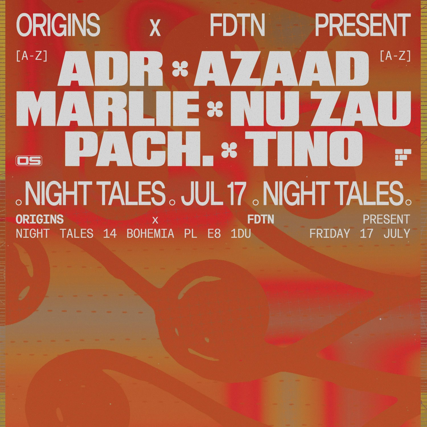 Origins: ADR, Azaad, Marlie, Nu Zau, PACH, Tino
