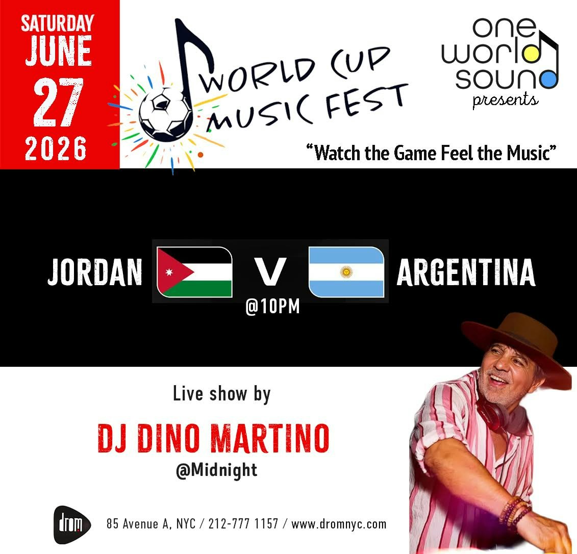 World Cup Music Fest Tickets | $17.62 | 27 Jun @ DROM, New York | DICE
