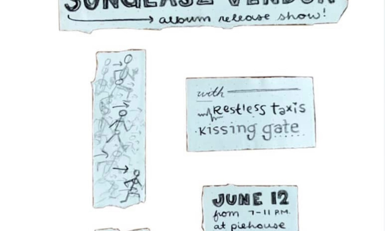 Sunglasz Vendor album release show w/ Restless Taxis & Kissing Gate