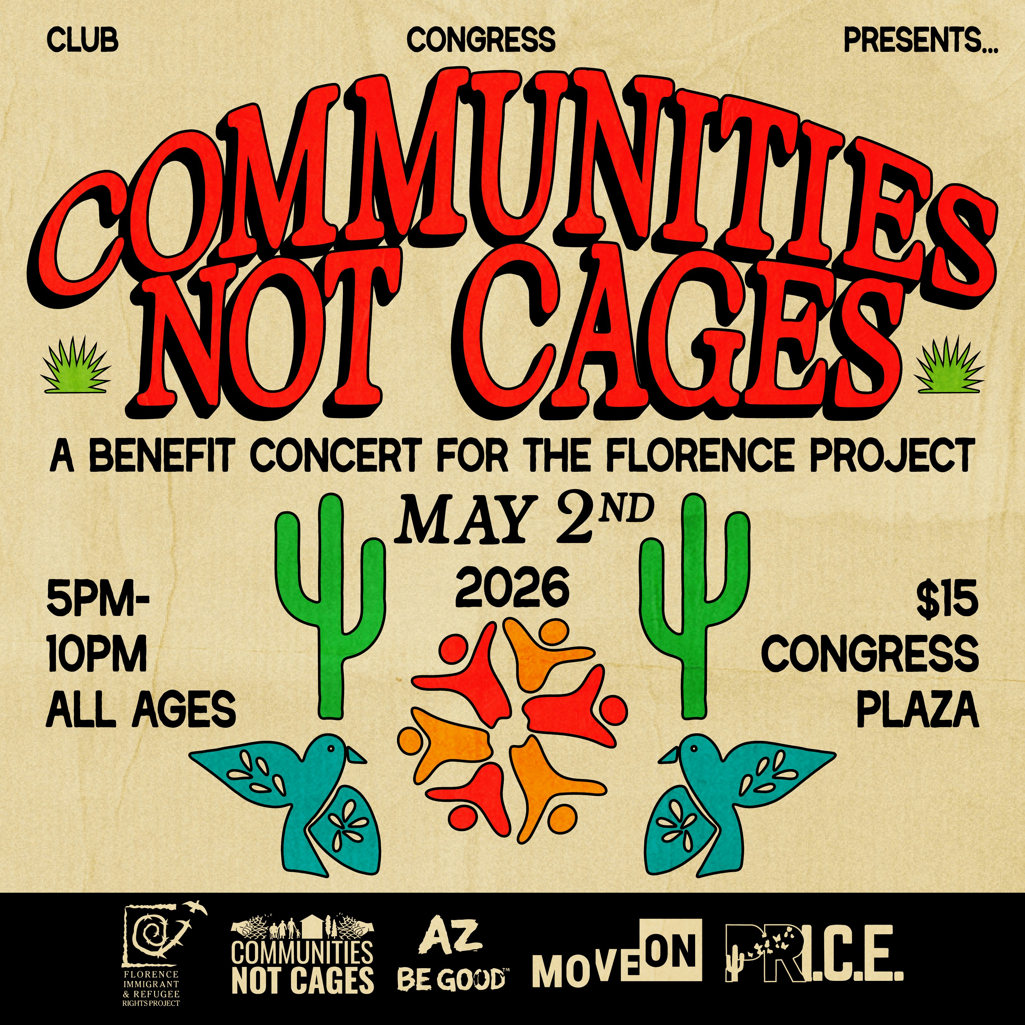 Communities Not Cages | A Benefit Concert for the Florence Project