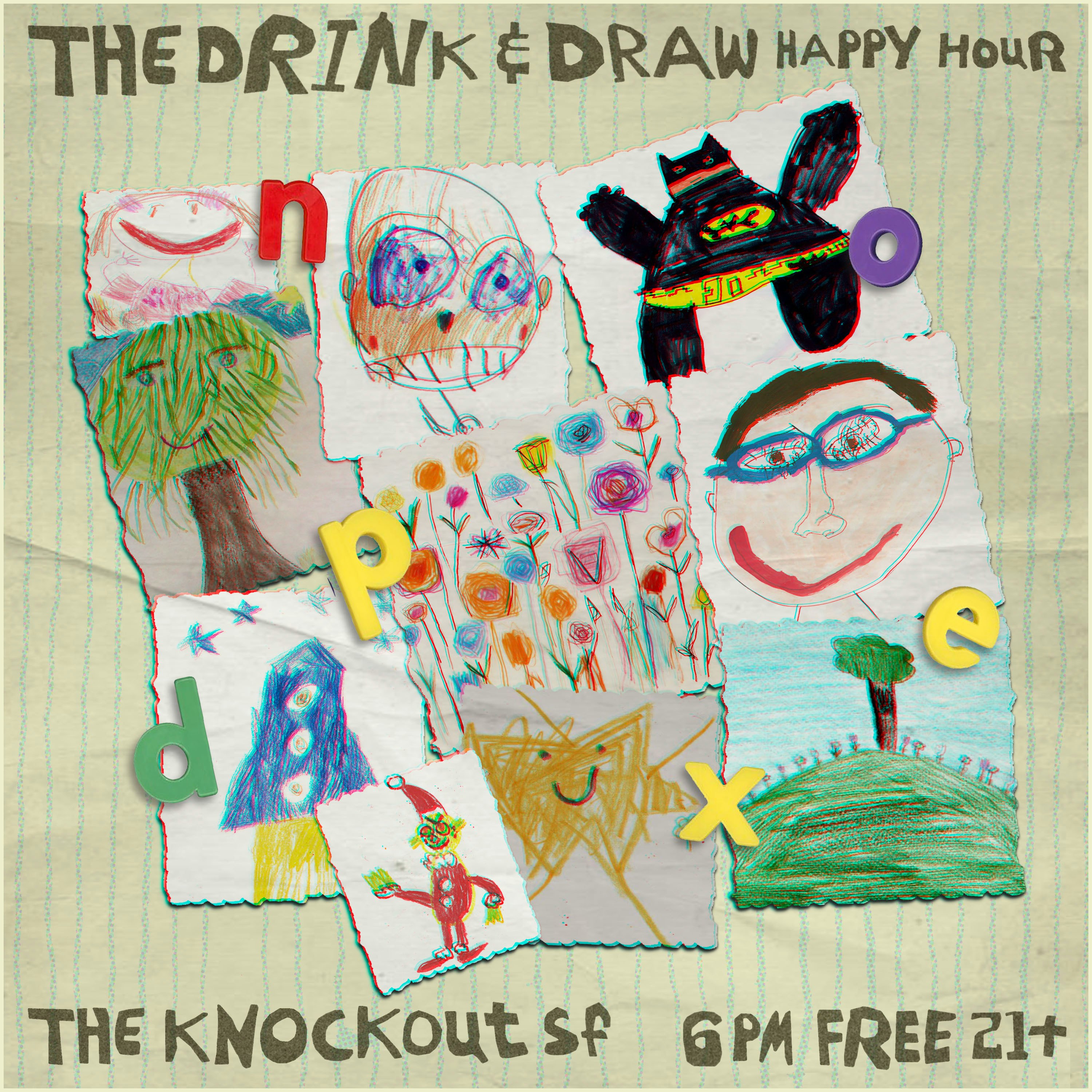THE NEW DRINK & DRAW HAPPY HOUR! - The Knockout
