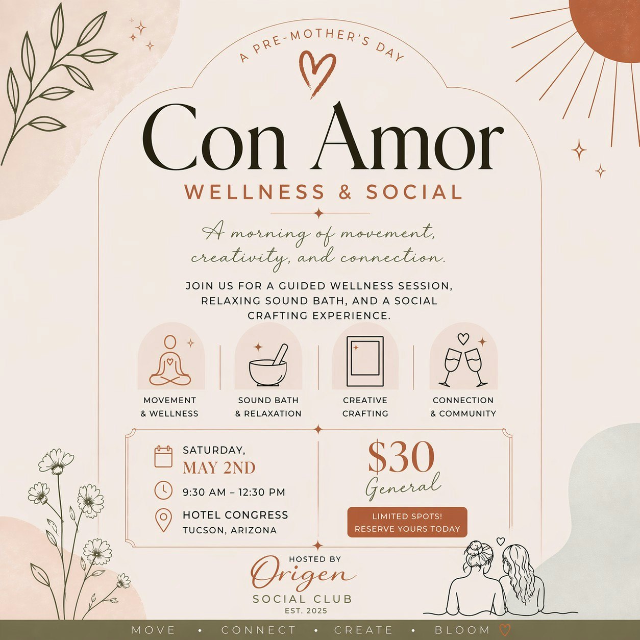 Con Amor | A Pre-Mother’s Day Wellness & Social Event