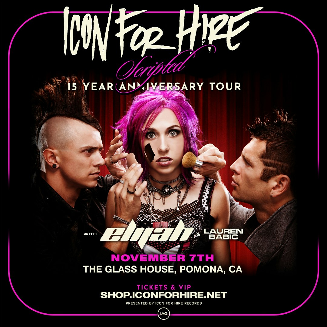 Icon For Hire: Scripted 15 Year Anniversary Tour Tickets | $29.91