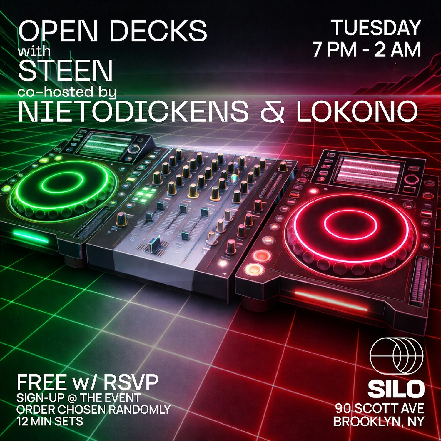 Photo of Open Decks w/ Steen, Nietodickens, and Lokono