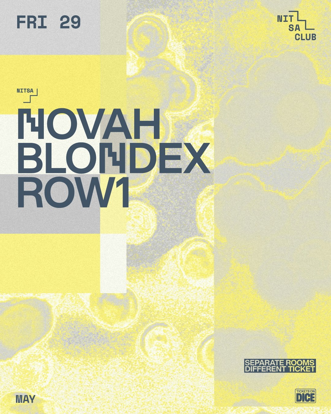 Novah · BLONDEX · ROW1 Tickets | €36 | May 29 @ SALA APOLO, Barcelona ...