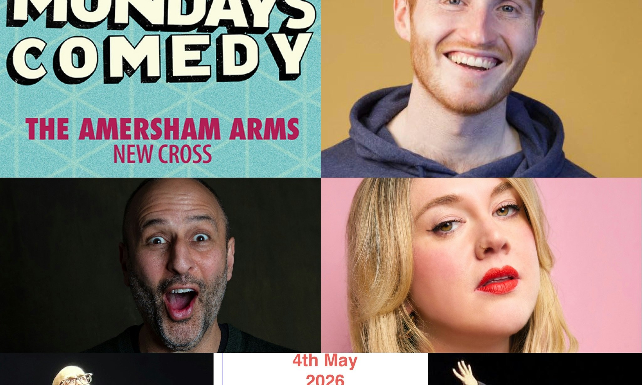 Happy Mondays Comedy ALI WOODS Plus Guests