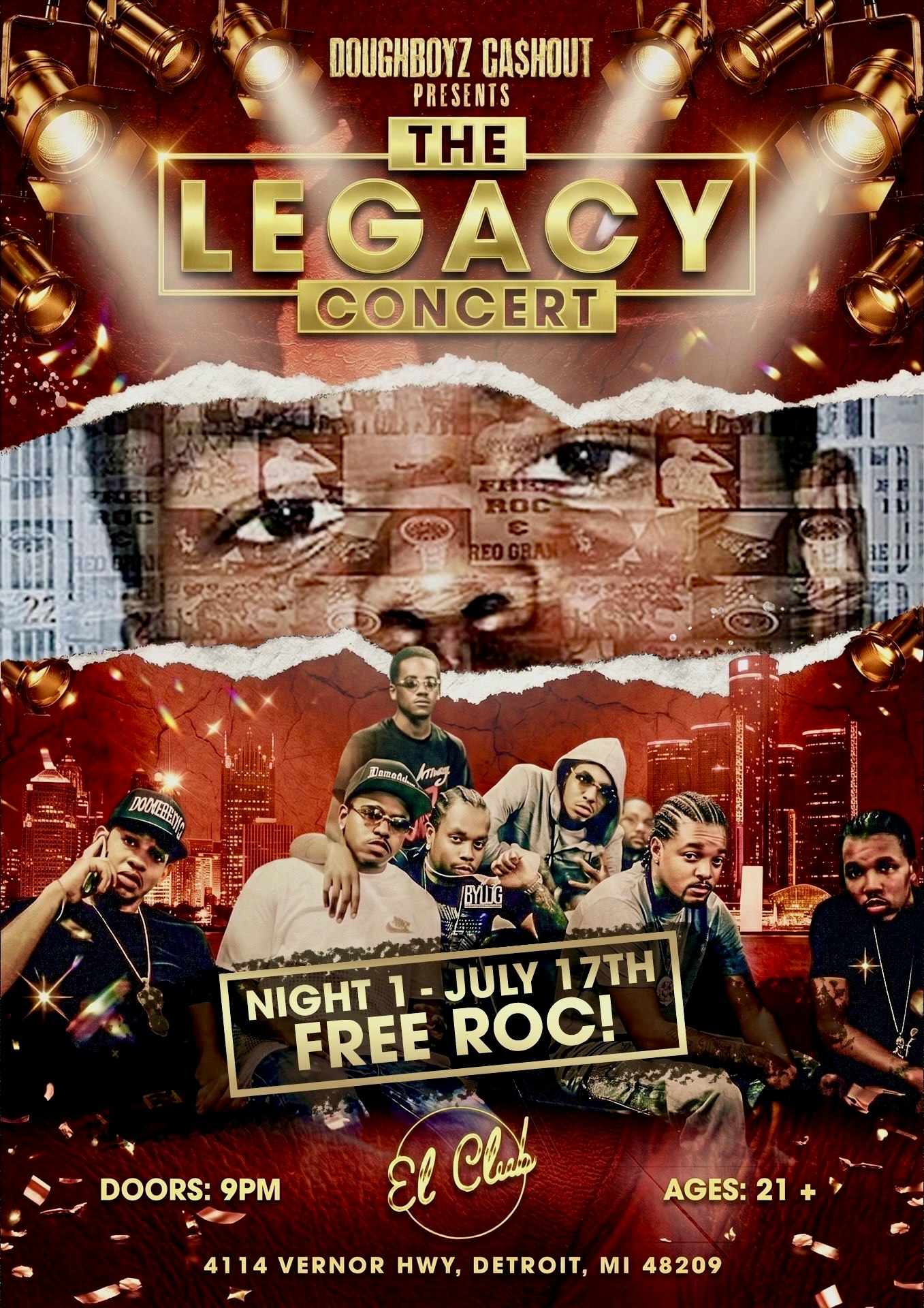 DOUGHBOYZ CASHOUT PRESENTS: THE LEGACY CONCERT | NIGHT ONE FREE ROC