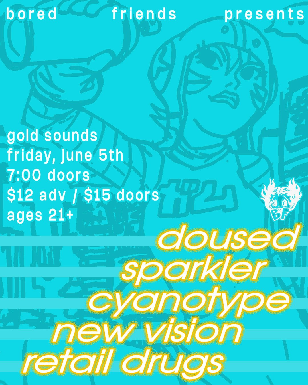 Doused/Sparkler/New Vision/Cyanotype/Retail Drugs at Gold Sounds