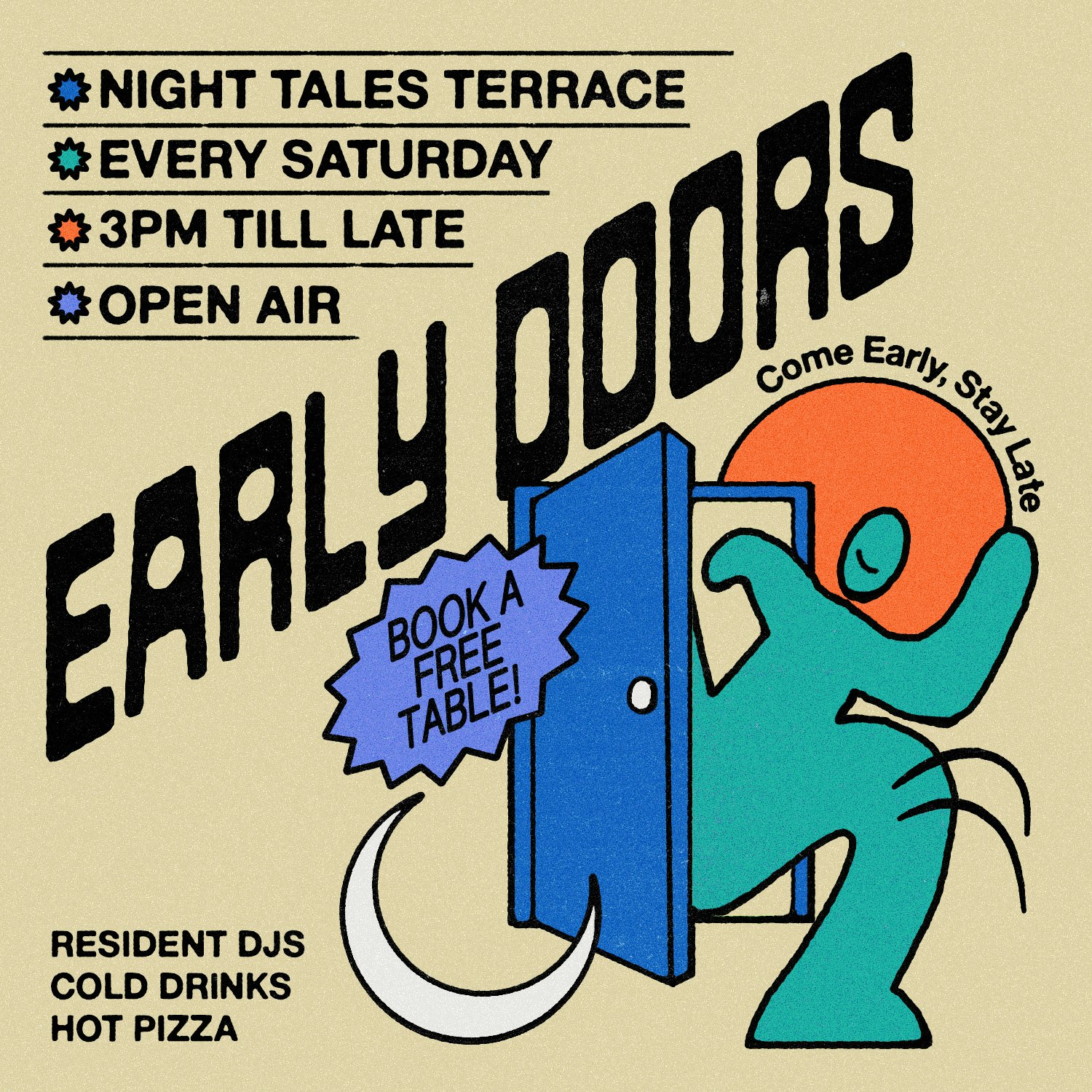 Early Doors: Free All Day Terrace