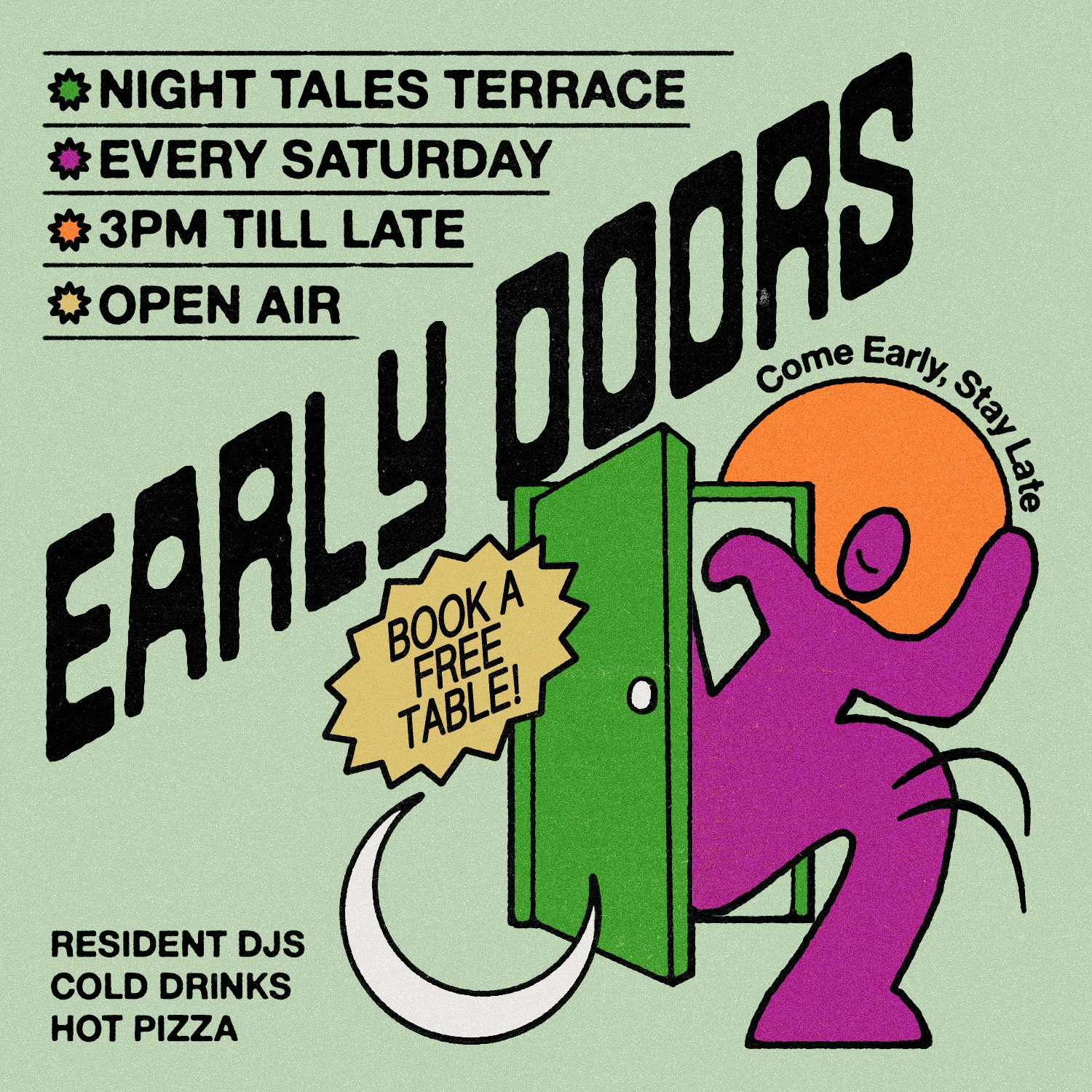 Early Doors: Free All Day Terrace