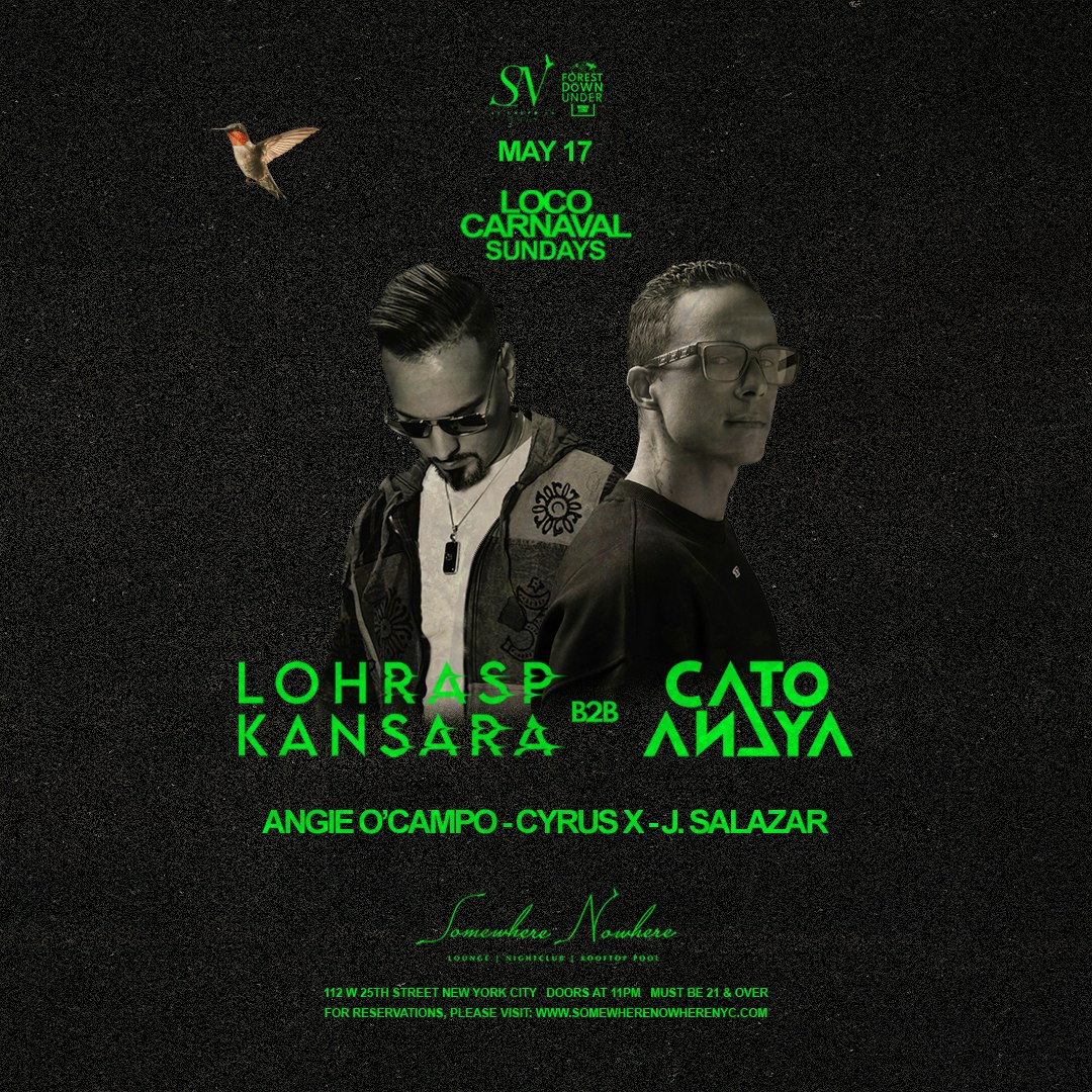 Loco Carnaval Sundays: Cato Ayana B2B Lohrasp Kansara, J. Salazar, Cyrus X and Angie O'Campo