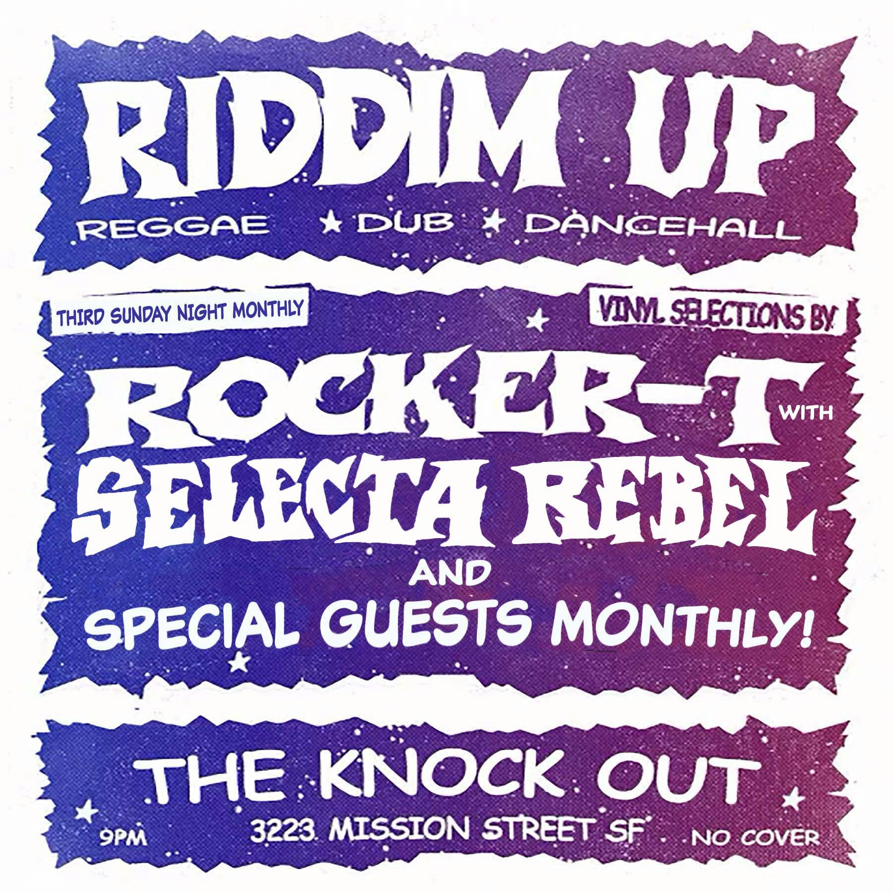 REGGAE SUNDAY : RIDDIM UP REGGAE DANCE PARTY! - The Knockout
