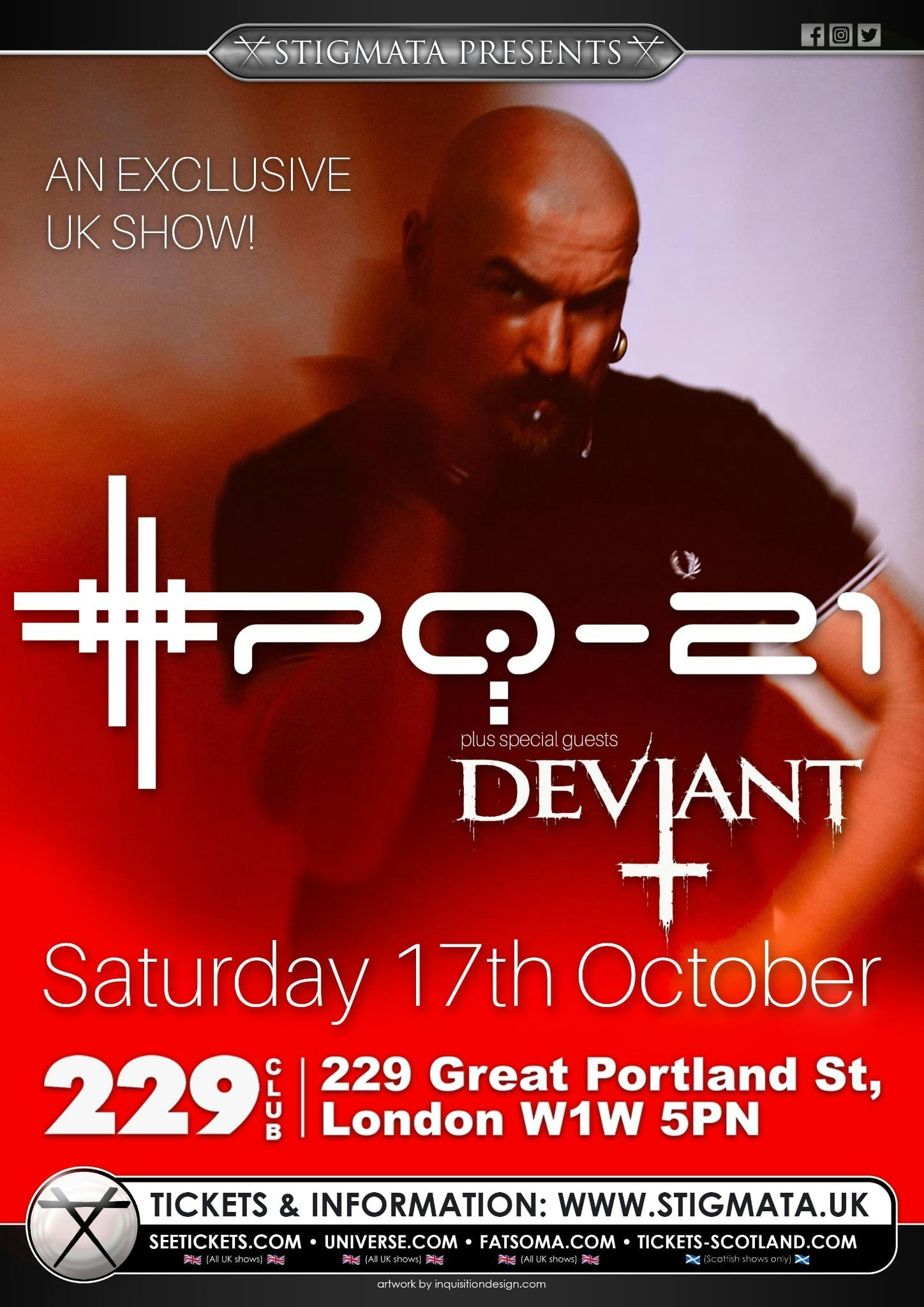 XPQ-21 Tickets | From £27.30 | 17 Oct @ 229, London | DICE