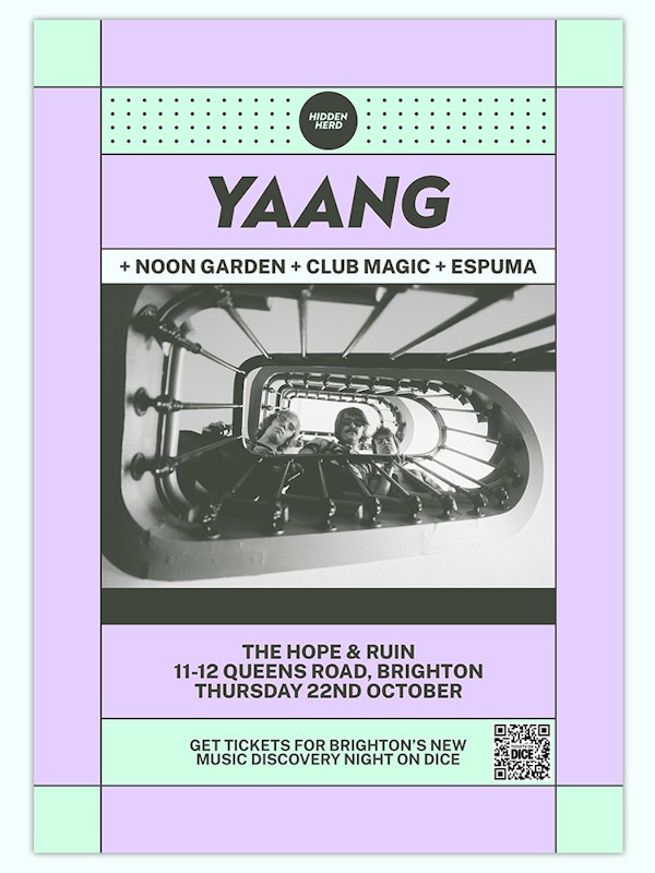 YAANG + Noon Garden + Club Magic + Espuma
