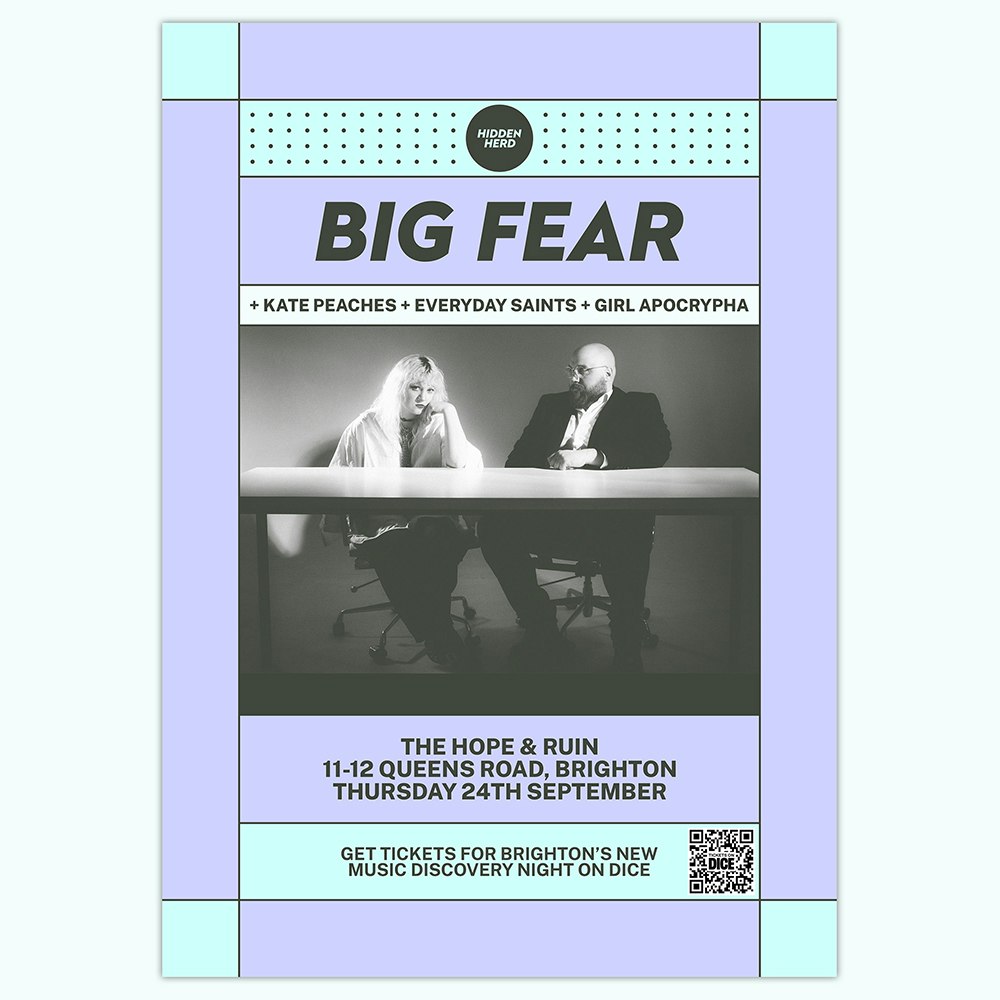 Big Fear + Kate Peaches + Everyday Saints + more