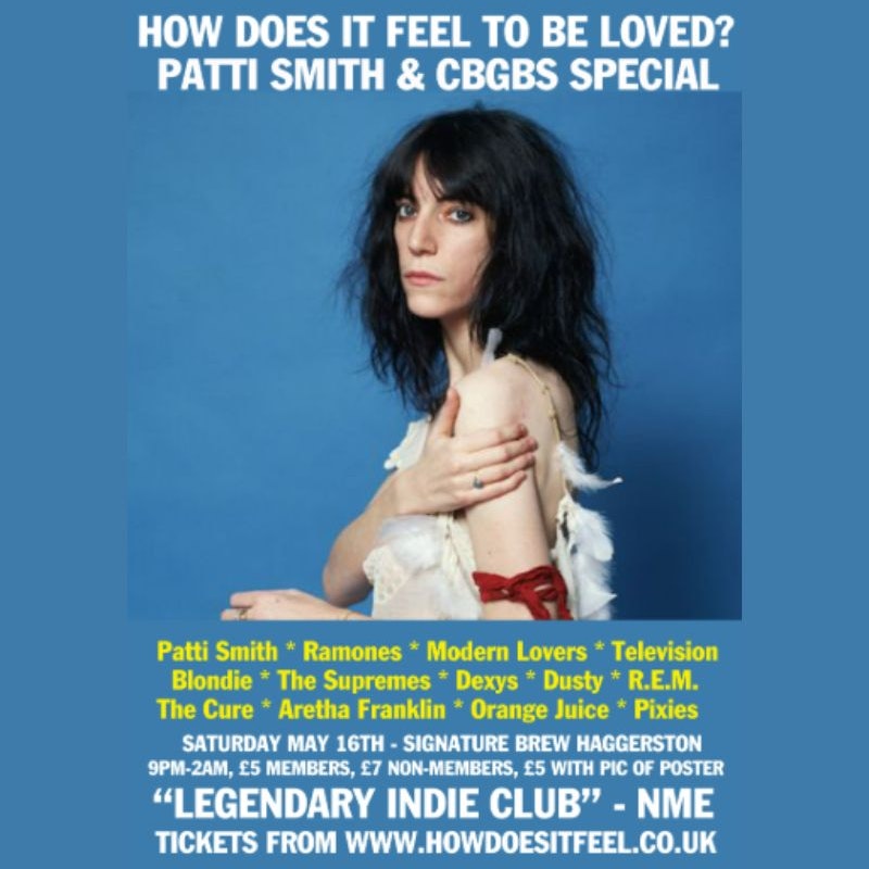 Patti Smith and CBGBs Special at How Does It Feel To Be Loved?