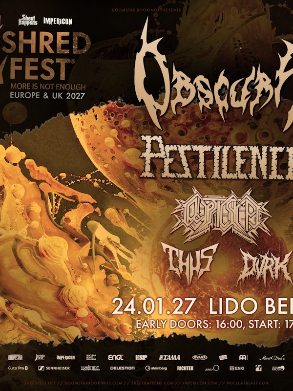 SHRED FEST feat. OBSCURA, PESTILENCE, CRYPTIC SHIFT