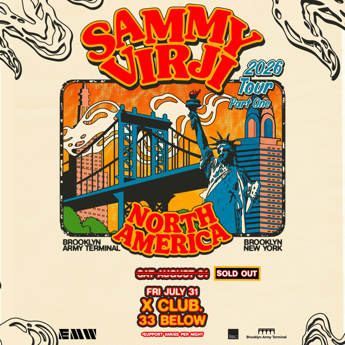 Sammy Virji North America Tour 2026 Part 1 (Friday) Tickets - DICE