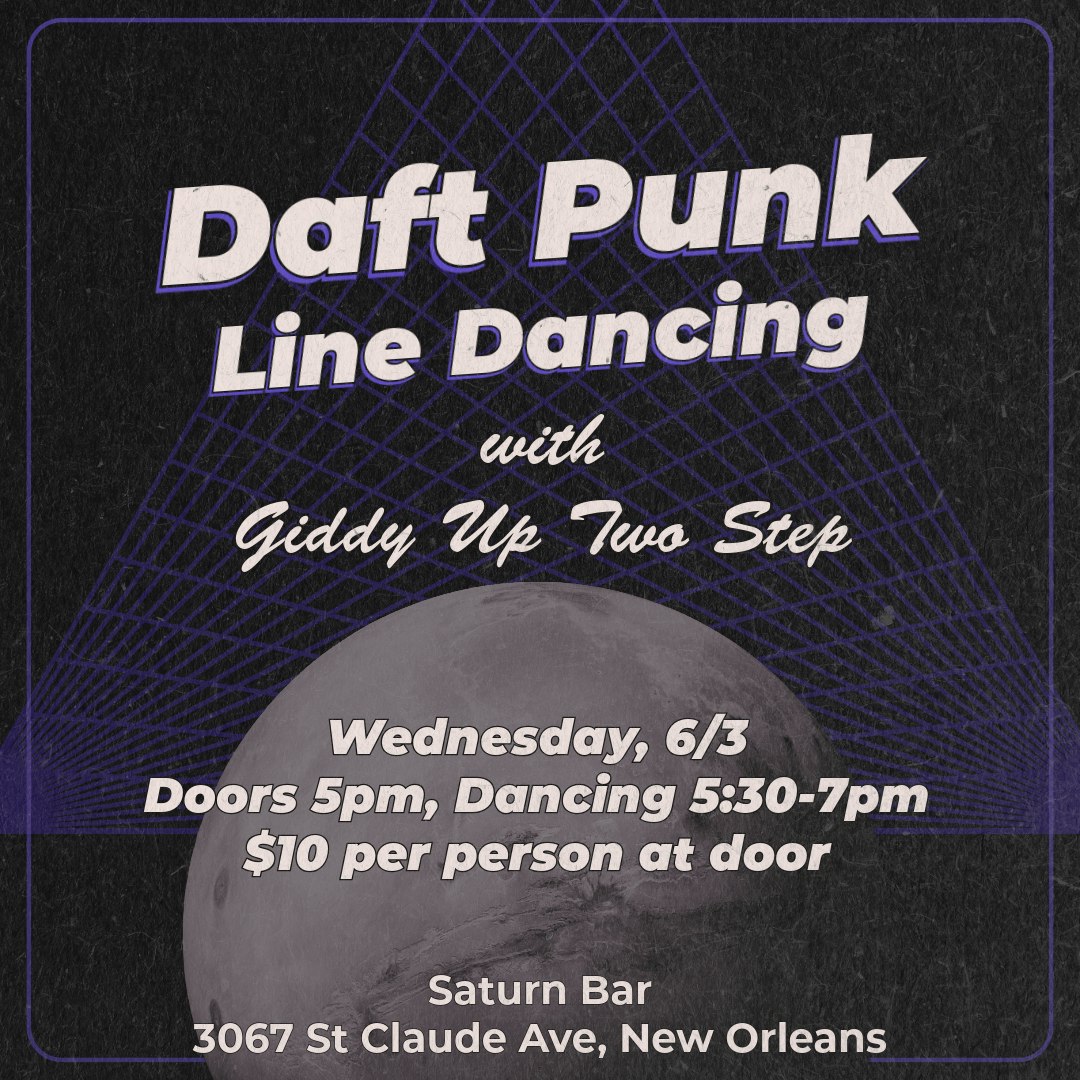 Daft Punk Line Dancing with Giddy Up Two Step