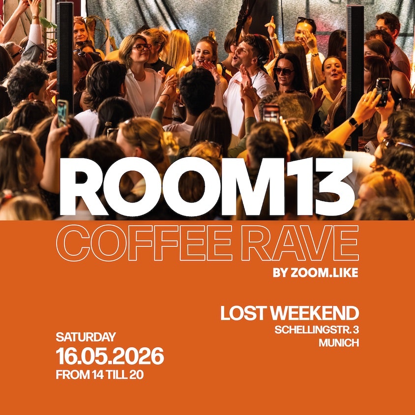 ROOM13 Coffee Rave - Techno-Party am Sa 16 Mai im lost weekend