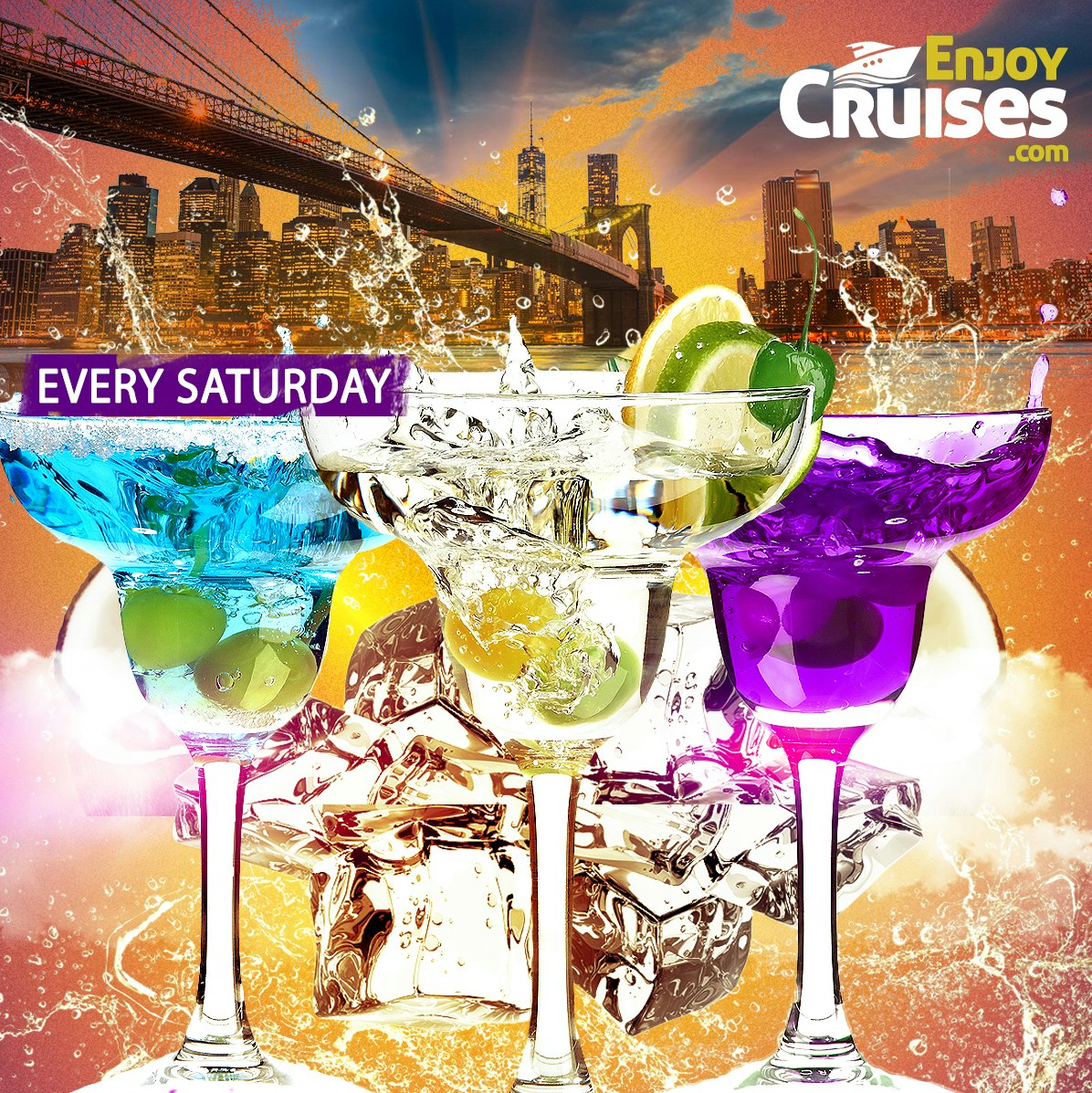 Event Image - Summer Saturdays Sunset Party Cruise New York City