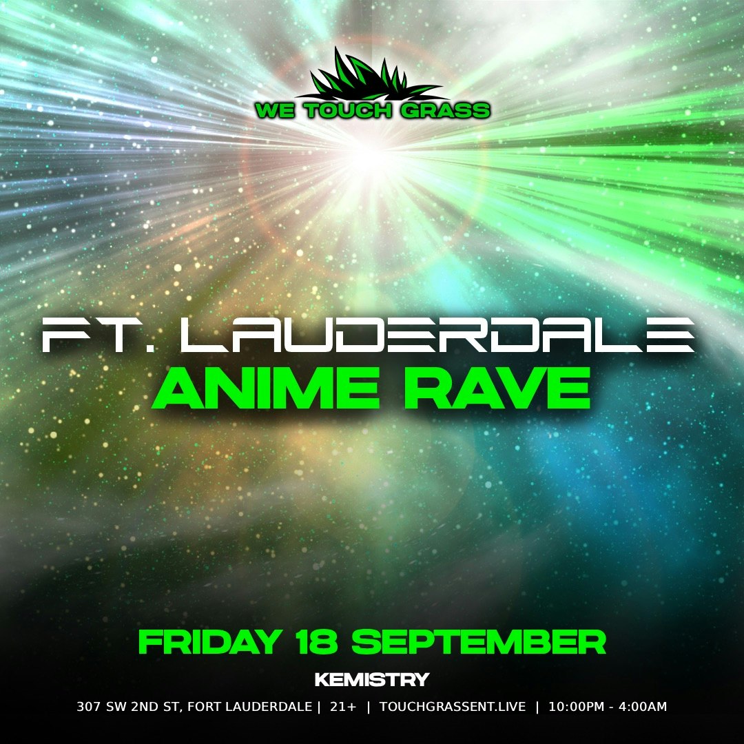 ANIME RAVE Tickets | $26.45 | 18 Sept @ Kemistry, Fort Lauderdale